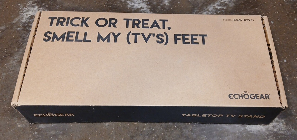 ECHOGEAR Table Top TV Stand EGAV-RTVF1 New Sealed Fits 49-77" TVs Up to 100lb